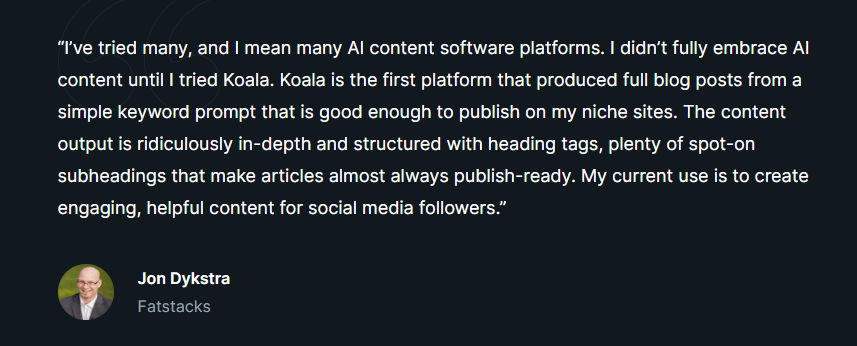 Koala AI vs Content at Scale koala ai review